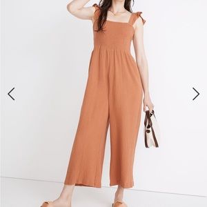 Madewell Lightspun Lucie Flutter-Sleeve Jumpsuit